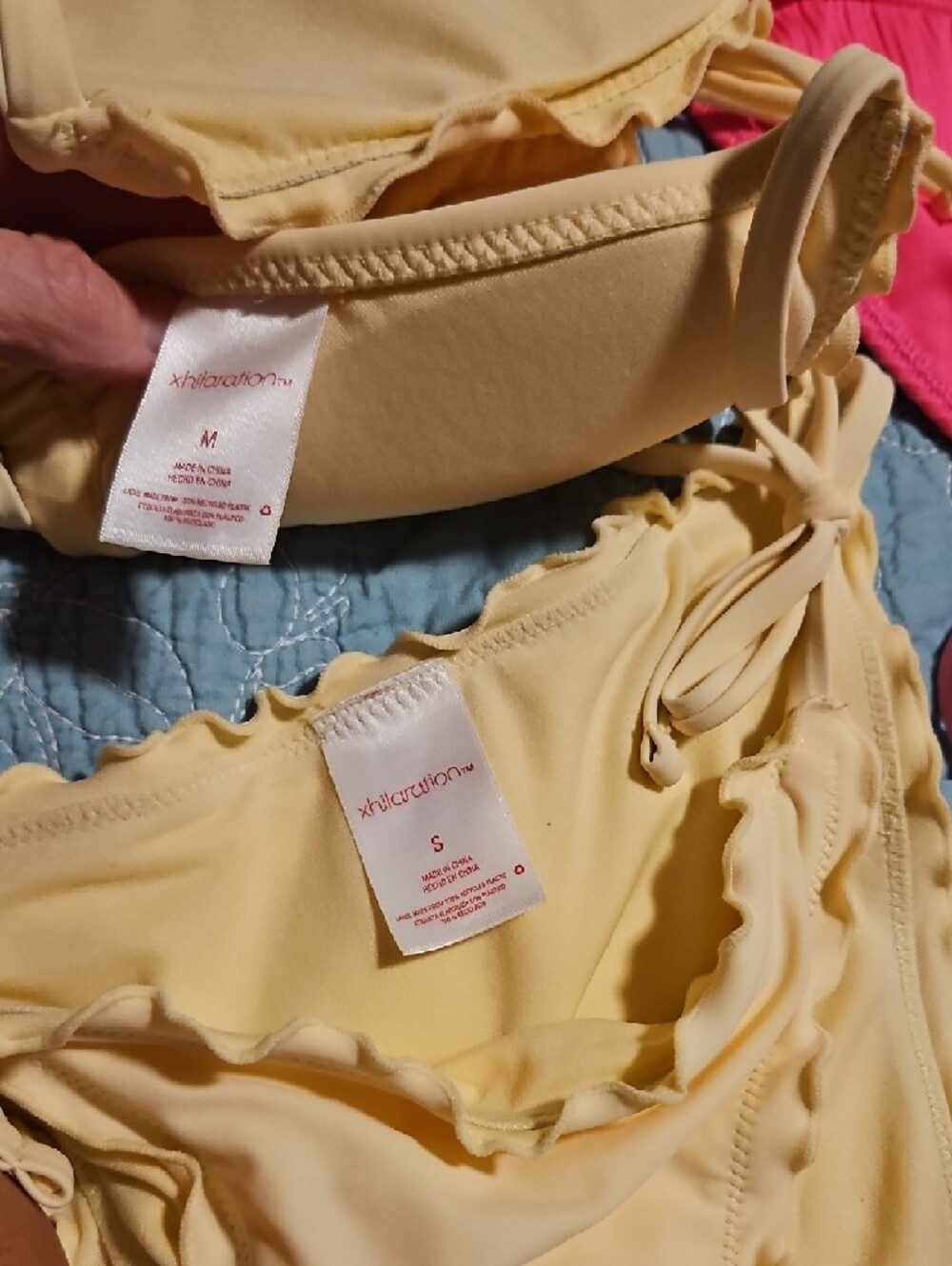 Mix & Match Bikini Set in Hot Pink, Cream, Yellow and Floral - Picture 2 of 7